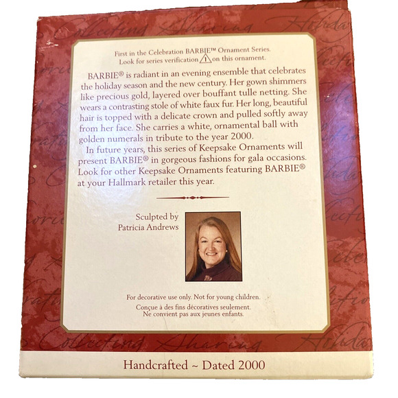 Hallmark Keepsake Celebration Barbie Special Edition Christmas Ornament NIB 2000 - Picture 2 of 4